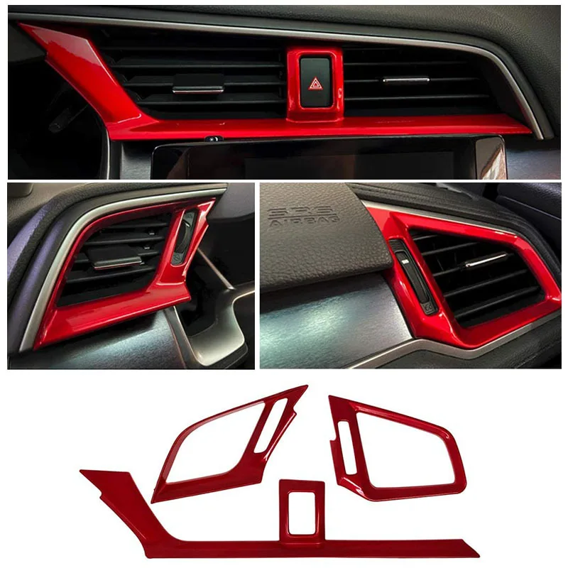 Center Console Air Outlet Decorative Trim Strips Vent Car Stickers For Honda 10th Civic 2016-2020 Interior Accessories
Center Console Air Outlet Decorative Trim Strips Vent Car Stickers For Honda 10th Civic 2016-2020 Interior Accessories
