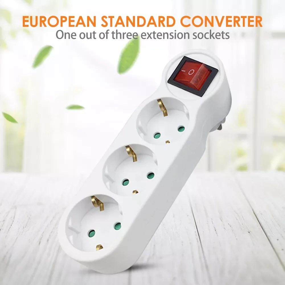 European Conversion Plug 1 to 2 /1 to 3 /1 to 4 Way Socket Adapter EU Standard Power Adapter Socket 16A Travel Plugs AC 110~250V 
European Conversion Plug 1 to 2 /1 to 3 /1 to 4 Way Socket Adapter EU Standard Power Adapter Socket 16A Travel Plugs AC 110~250V