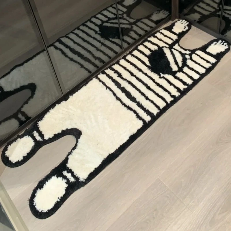 Japanese Style Bathroom Absorbent Door Mat Black White Boy Shape Soft Shaggy Area Rugs Kids Play Bedroom Bedside Non-Slip Carpet
Japanese Style Bathroom Absorbent Door Mat Black White Boy Shape Soft Shaggy Area Rugs Kids Play Bedroom Bedside Non-Slip Carpet