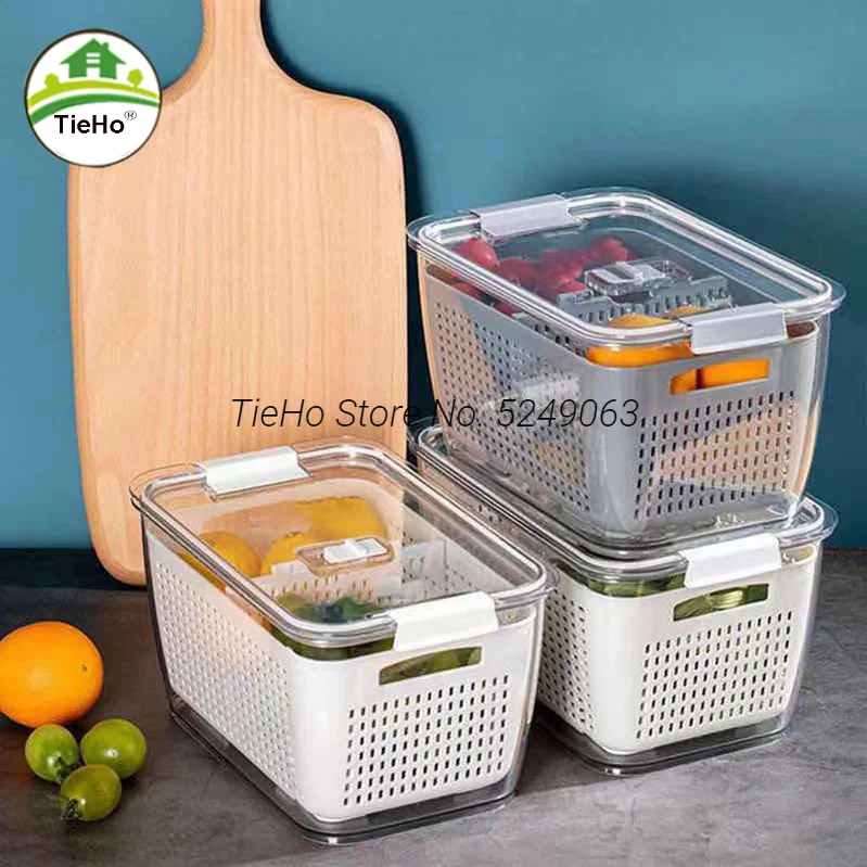 Creative Drain Storage Box Double-layer Sealed Kitchen Drain Basket New Storage Basket Container Refrigerator Storage Organizer
Creative Drain Storage Box Double-layer Sealed Kitchen Drain Basket New Storage Basket Container Refrigerator Storage Organizer