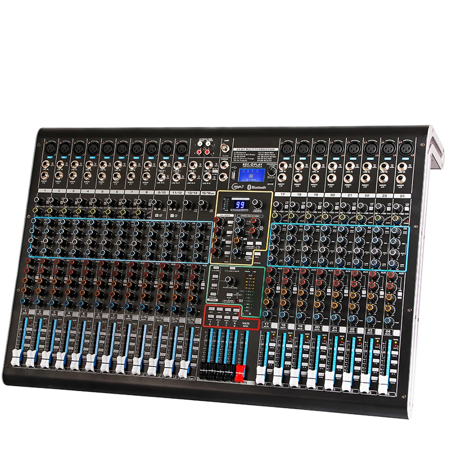 Biner DX24C Professional audio mixer Built-in 99 Kinds of DSP Reverb Effect 24 Channel Audio Mixer for Stage usb audio mixer
Biner DX24C Professional audio mixer Built-in 99 Kinds of DSP Reverb Effect 24 Channel Audio Mixer for Stage usb audio mixer