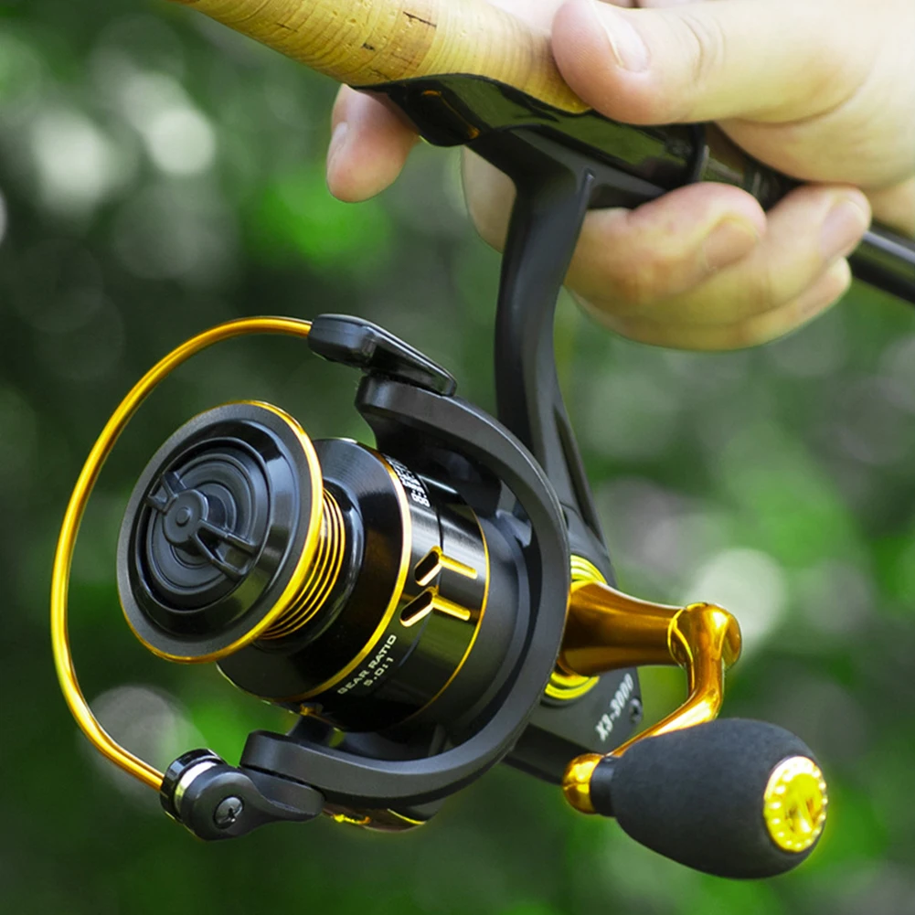Metal Spool Spinning Fishing Reel X-3 5.0:1 Fishing Tackle Pesca Carrete Feeder Carp Fishing Wheel 1000-7000 8KG Smooth Outgoing
Metal Spool Spinning Fishing Reel X-3 5.0:1 Fishing Tackle Pesca Carrete Feeder Carp Fishing Wheel 1000-7000 8KG Smooth Outgoing