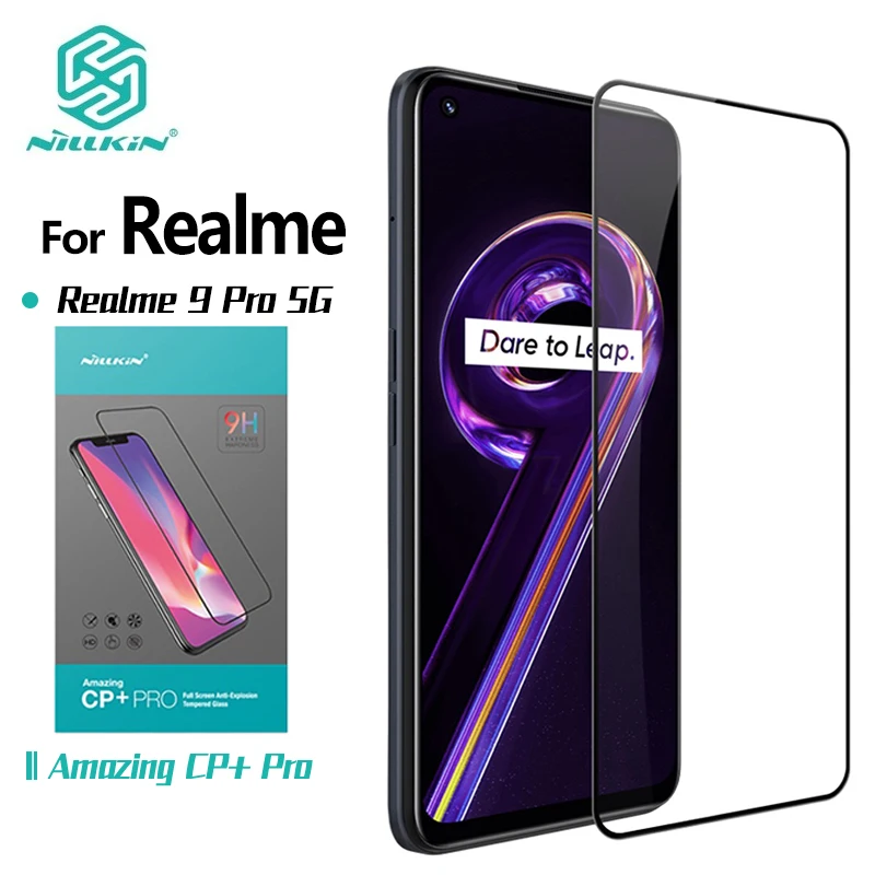 

For Realme 9 Pro Plus Nillkin CP+ Pro Screen Protector Tempered Glass Full Coverage Anti Fingerprint Anti-Glare Screen Film