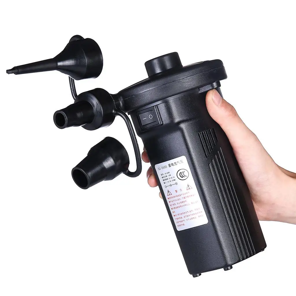 Air Pump with 3 Nozzles Inflator Rechargeable for Inflatables Raft Bed Inflatable Cushions Pool Floats
Air Pump with 3 Nozzles Inflator Rechargeable for Inflatables Raft Bed Inflatable Cushions Pool Floats