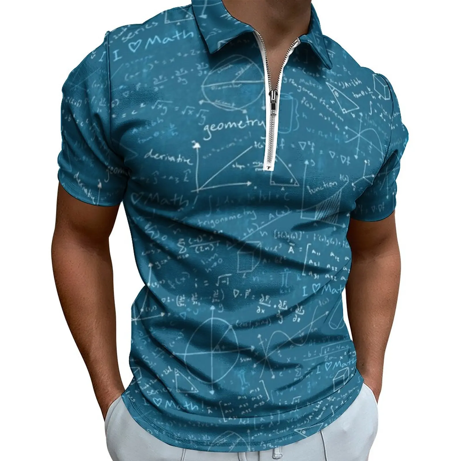 

Math Lessons Casual Polo Shirt Pi Day Print T-Shirts Men Short Sleeve Design Shirt Summer Retro Oversized Tops Gift Idea
