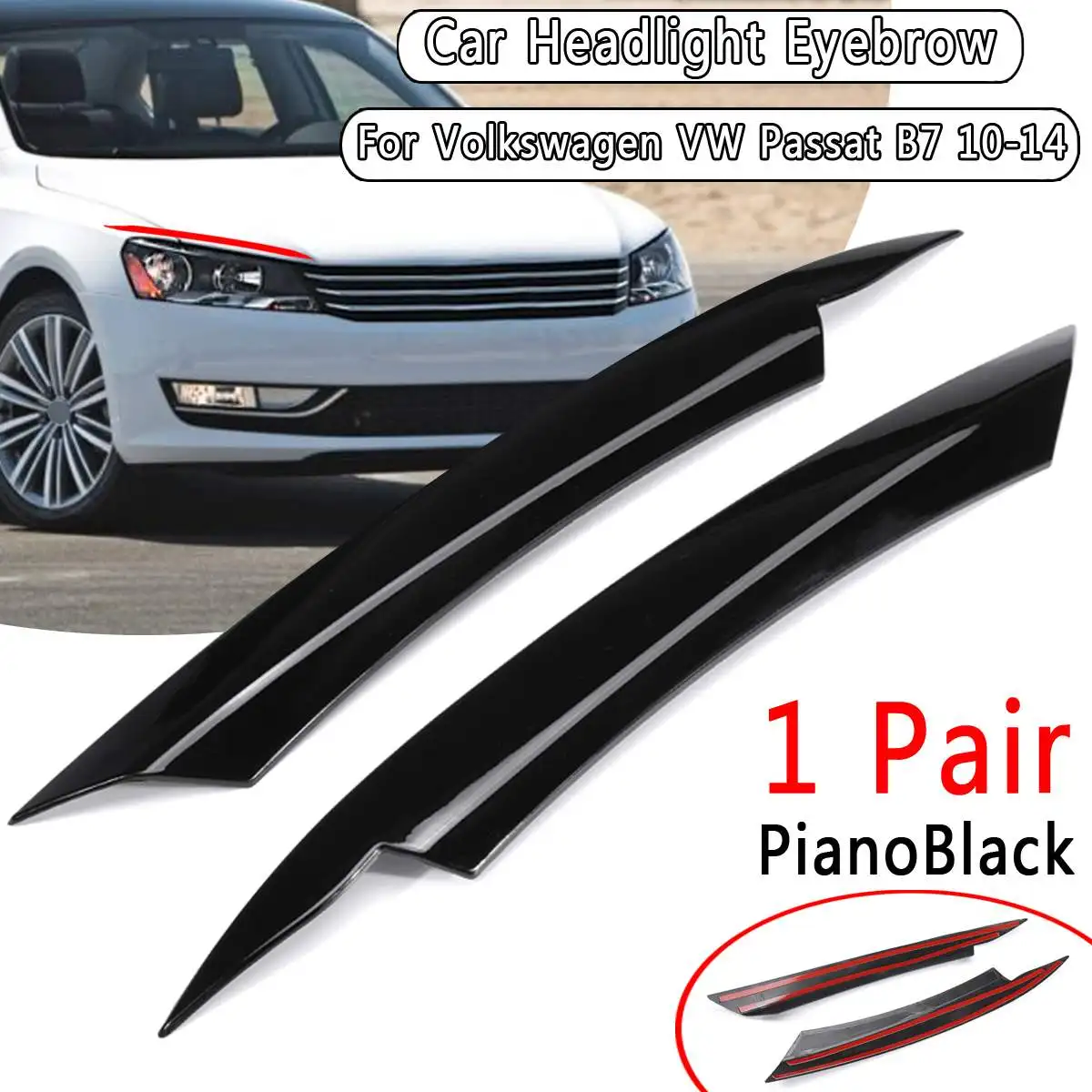 Car Headlight Eyelids Eyebrows ABS Headlight Lamp Sticker Cover Trim Accessories For VW for Passat B7 2010 2011 2012 2013 2014
Car Headlight Eyelids Eyebrows ABS Headlight Lamp Sticker Cover Trim Accessories For VW for Passat B7 2010 2011 2012 2013 2014
