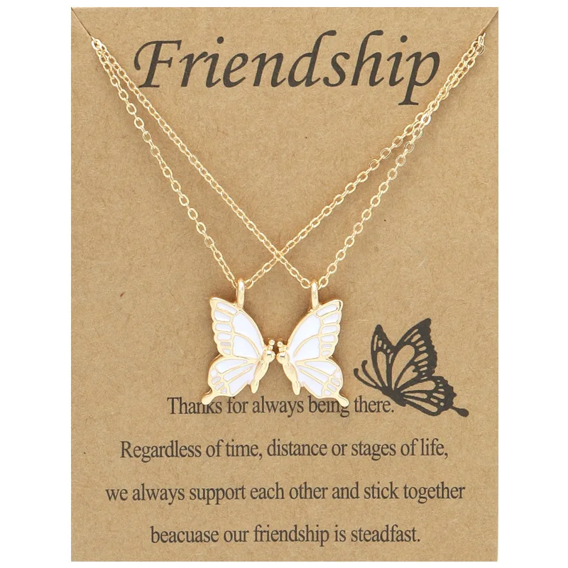 2Pcs Friendship Butterfly Necklace Set for Women Best Friend Forever Long Distance Necklaces Jewelry Birthday Gifts
2Pcs Friendship Butterfly Necklace Set for Women Best Friend Forever Long Distance Necklaces Jewelry Birthday Gifts