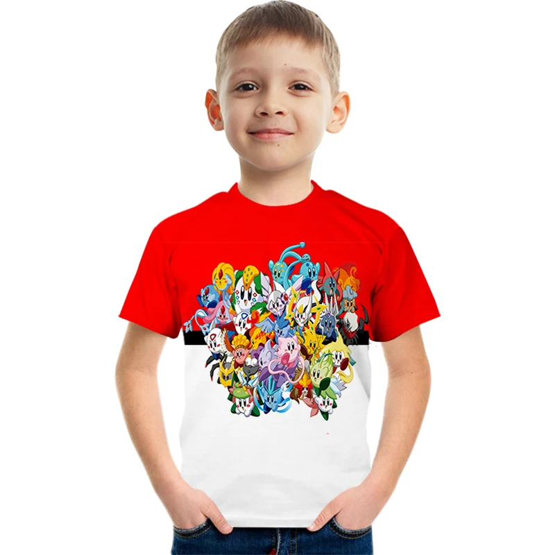 2022 New Summer Pokémon 3d Children Print Cartoon Fashion T-shirt Children's Clothing Boys Girls Hip Hop Street Clothe 4-14 Year
2022 New Summer Pokémon 3d Children Print Cartoon Fashion T-shirt Children's Clothing Boys Girls Hip Hop Street Clothe 4-14 Year