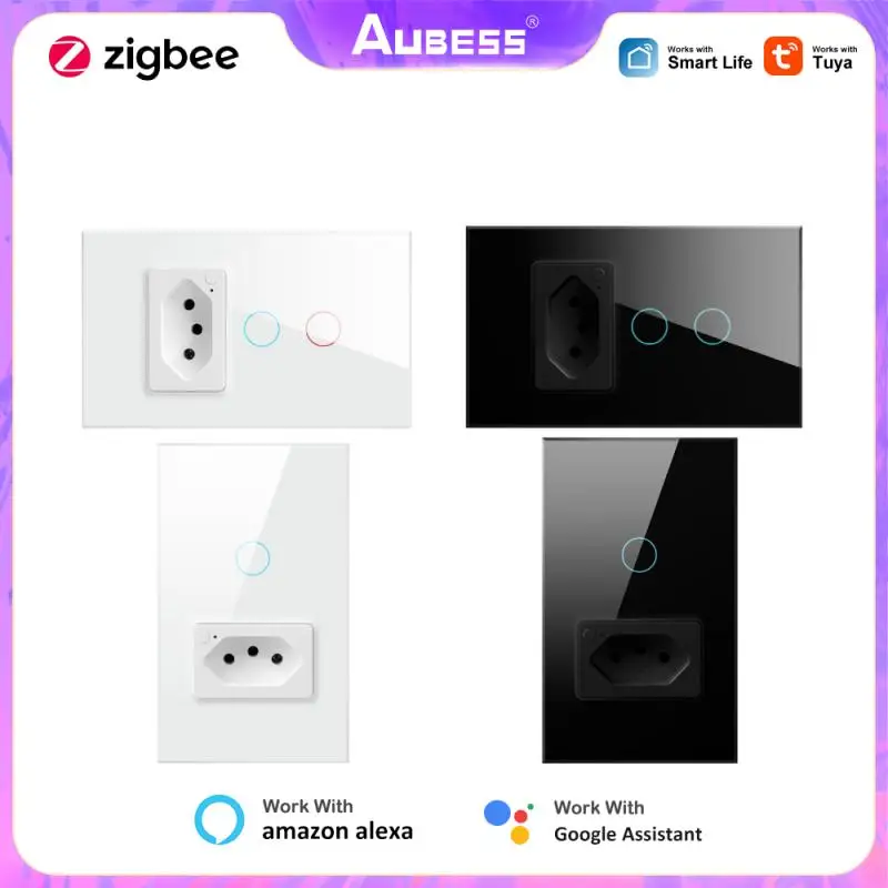 Tuya Zigbee 3.0 BR Smart Touch Switch & Socket Glass Panel Smart Home For Smart Life Remote Control Work With Alexa Google Home
Tuya Zigbee 3.0 BR Smart Touch Switch & Socket Glass Panel Smart Home For Smart Life Remote Control Work With Alexa Google Home