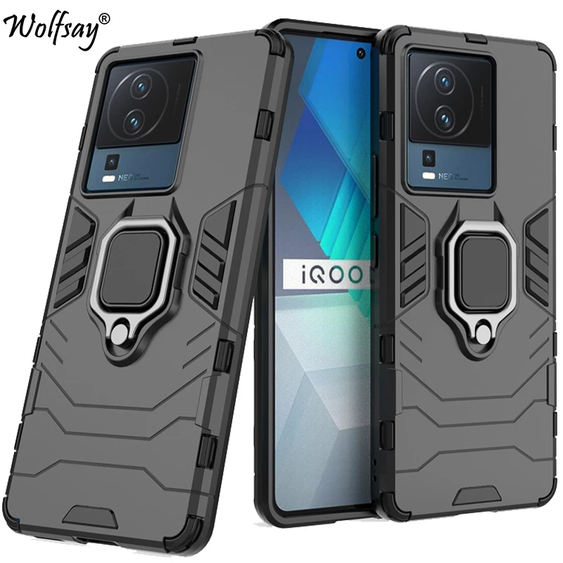 

For Vivo iQOO Neo 7 Case Armor Magnetic Suction Stand Full Cover For Vivo iQOO Neo 7 Case For Vivo iQOO Neo 7 Neo7 5G 6.78 inch