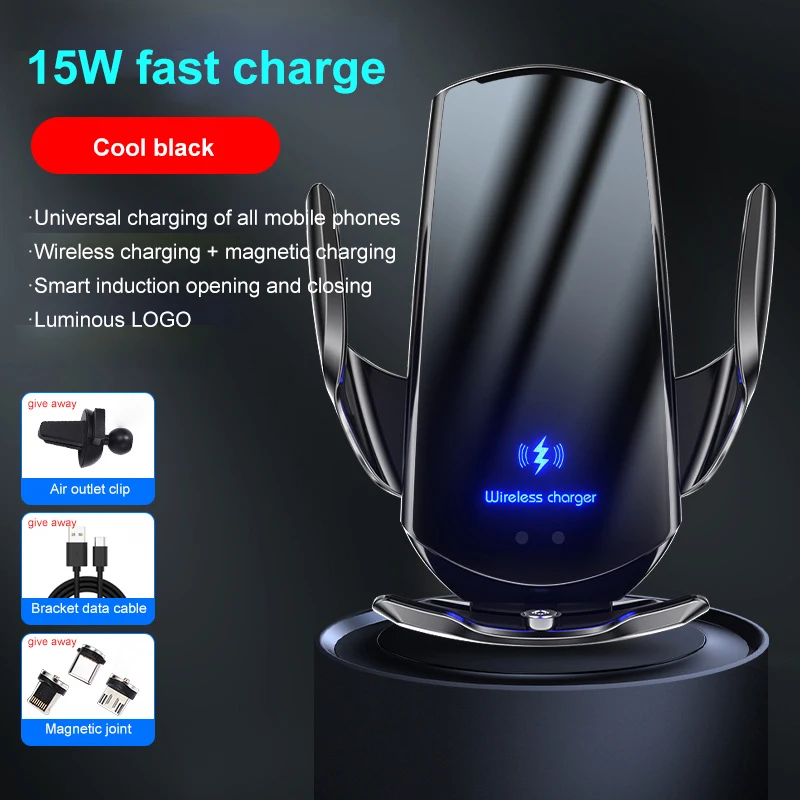 15W Car Wireless Charger Magnetic Automatic Car Mount Phone Holder For iPhone Samsung Xiaomi Infrared Induction QI Fast Charging
15W Car Wireless Charger Magnetic Automatic Car Mount Phone Holder For iPhone Samsung Xiaomi Infrared Induction QI Fast Charging