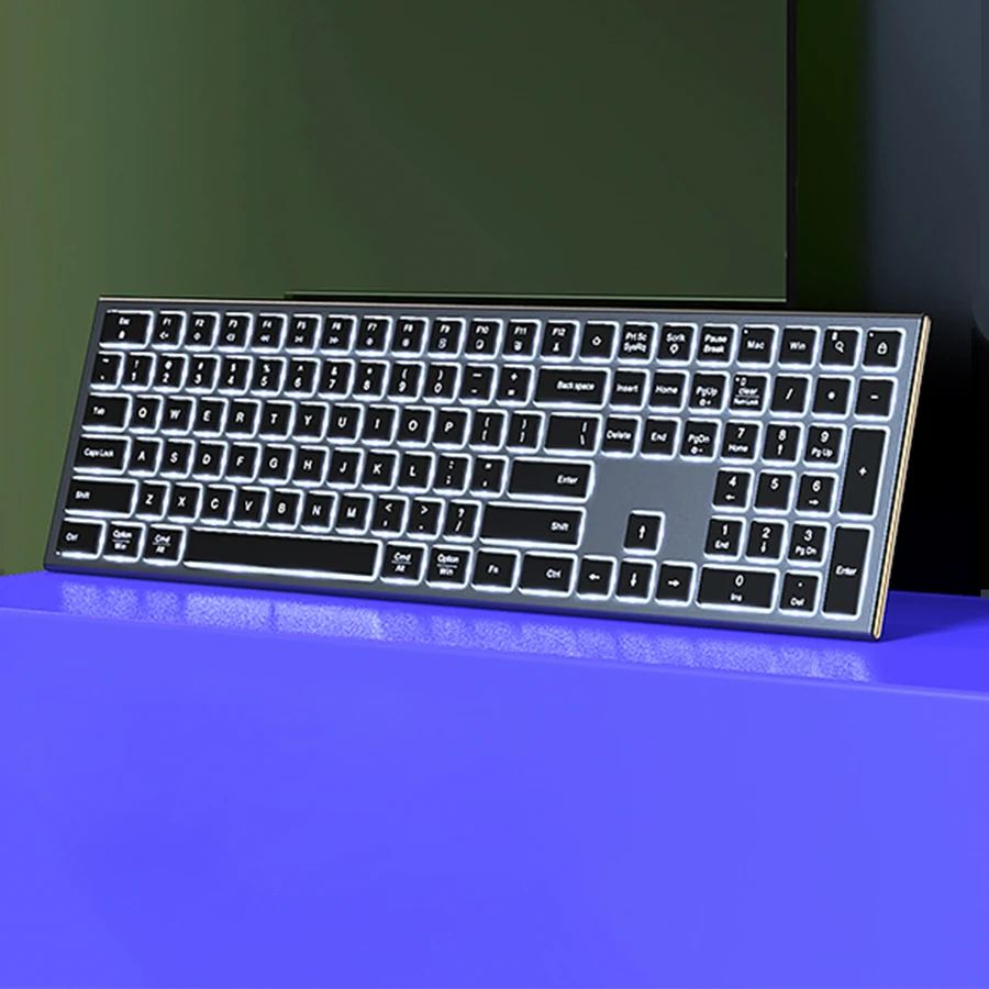 Rechargeable 2.4G Wireless Keyboard and Mouse Combo LED Backligth Silent Click Ultra Thin Keyboards for Computer Office
Rechargeable 2.4G Wireless Keyboard and Mouse Combo LED Backligth Silent Click Ultra Thin Keyboards for Computer Office
