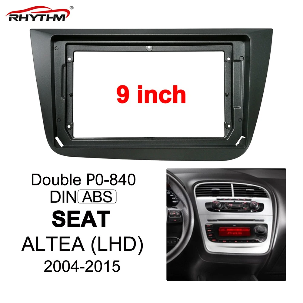 9 Inch Car Fascia For Seat Altea 2004-2015 Stereo 1din / 2din Fascias Panel Dash Mount Installation Double Din DVD Frame In-dash
9 Inch Car Fascia For Seat Altea 2004-2015 Stereo 1din / 2din Fascias Panel Dash Mount Installation Double Din DVD Frame In-dash