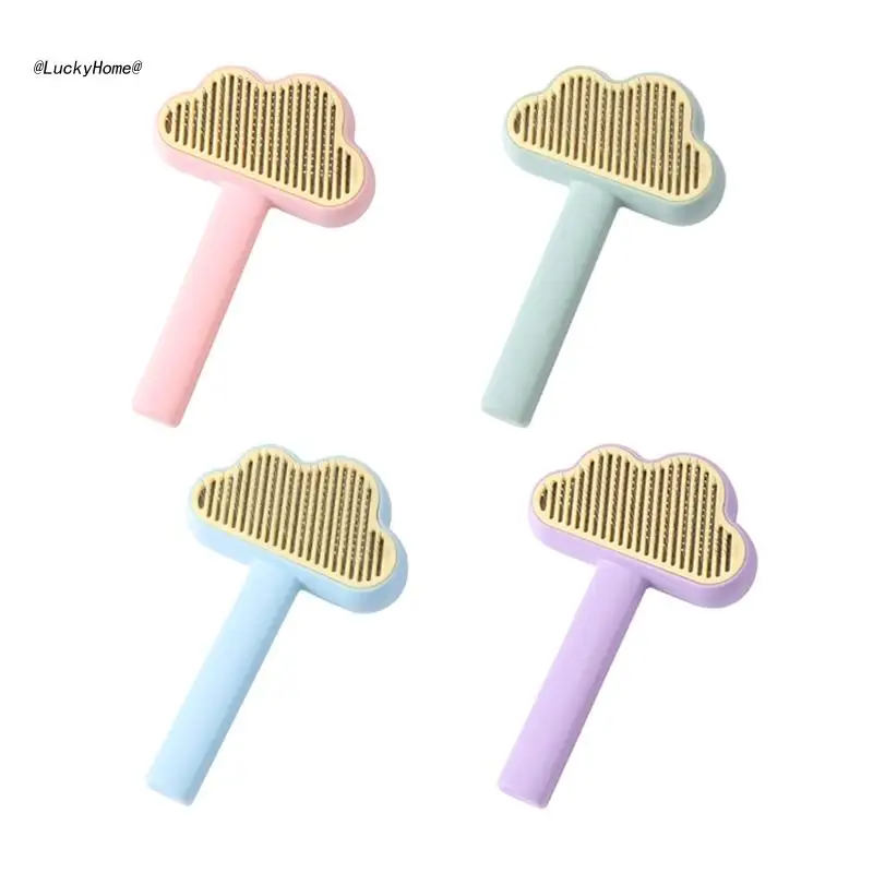 

11UA Brush Self Cleaning Slicker Comb for Shedding and Grooming Remove Loose Undercoat Tangled- Hair Massage Brush
