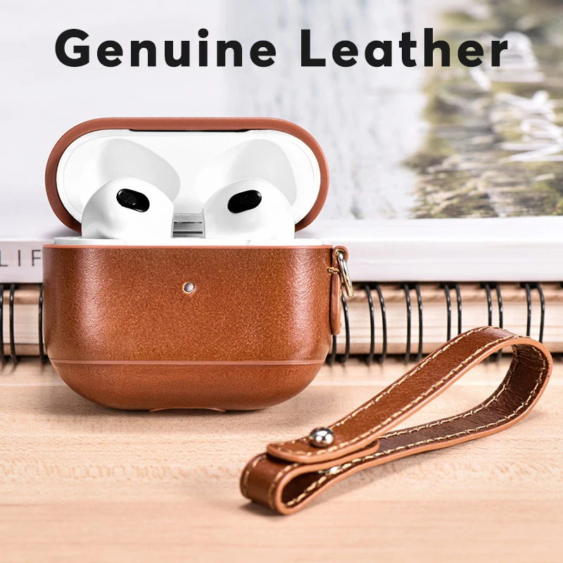 Genuine Leather For apple Airpods 3 earphone Case Wireless Bluetooth for apple airpods 3nd Earphone Case Cover
Genuine Leather For apple Airpods 3 earphone Case Wireless Bluetooth for apple airpods 3nd Earphone Case Cover