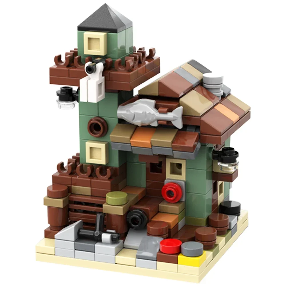 Gobricks MOC City Old Fishing Store Wharf Fisherman Cabin Mini Size Building Blocks Idea Street View Wooden House Bricks Toys
Gobricks MOC City Old Fishing Store Wharf Fisherman Cabin Mini Size Building Blocks Idea Street View Wooden House Bricks Toys