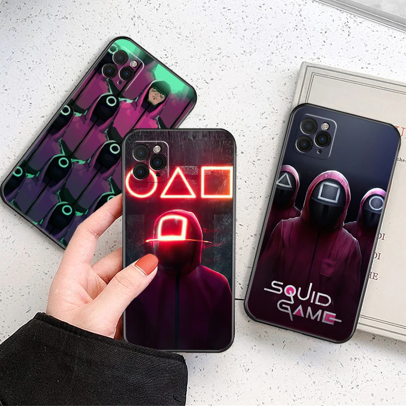 Popular Korean TV Squid Game Phone Case For iPhone SE 2020 10 X XR XS MAX 13 12 Mini 11 Pro Max 8 7 6S Plus TPU Black Cover
Popular Korean TV Squid Game Phone Case For iPhone SE 2020 10 X XR XS MAX 13 12 Mini 11 Pro Max 8 7 6S Plus TPU Black Cover
