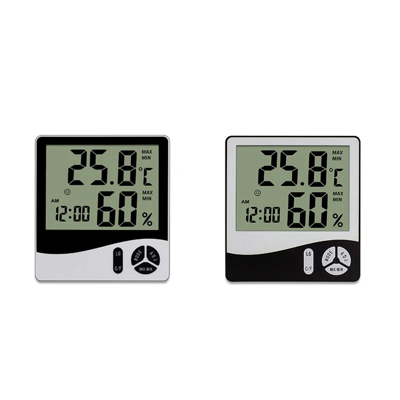 Термометр и гигрометр с ЖК-дисплеем, Домашний Электронный бытовой термометр с будильником
Термометр и гигрометр с ЖК-дисплеем, Домашний Электронный бытовой термометр с будильником