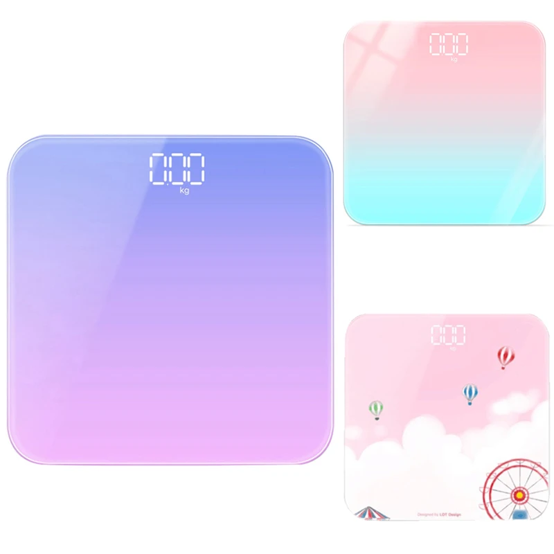 Bathroom Body Floor Scales Glass Smart Electronic Scales USB LCD Display Body Weighing Digital Body Weight Scale
Bathroom Body Floor Scales Glass Smart Electronic Scales USB LCD Display Body Weighing Digital Body Weight Scale