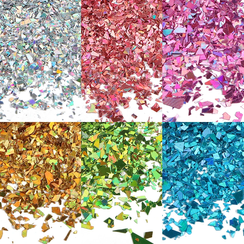 6Pcs Laser Silver Gold Irregular Nail Sequins Holographic Chunky Glitter Flakes Set For Manicure UV Polish Nail Art Decorations
6Pcs Laser Silver Gold Irregular Nail Sequins Holographic Chunky Glitter Flakes Set For Manicure UV Polish Nail Art Decorations