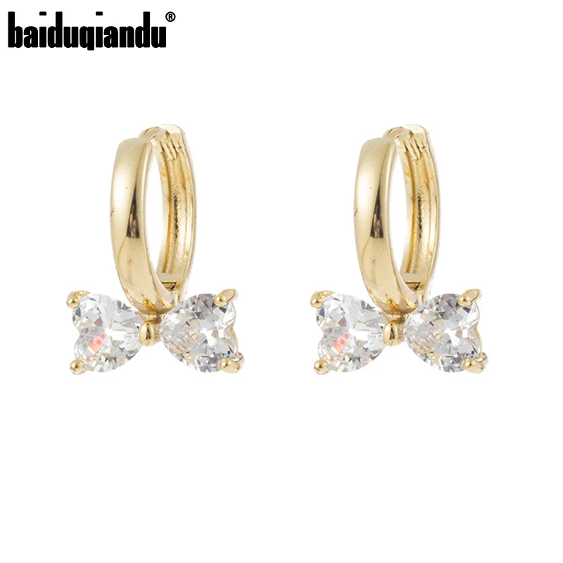 Baiduqiandu Cubic Zirconia Bowknot Huggie Hoop Earrings For Women CZ Huggie Earrings
Baiduqiandu Cubic Zirconia Bowknot Huggie Hoop Earrings For Women CZ Huggie Earrings