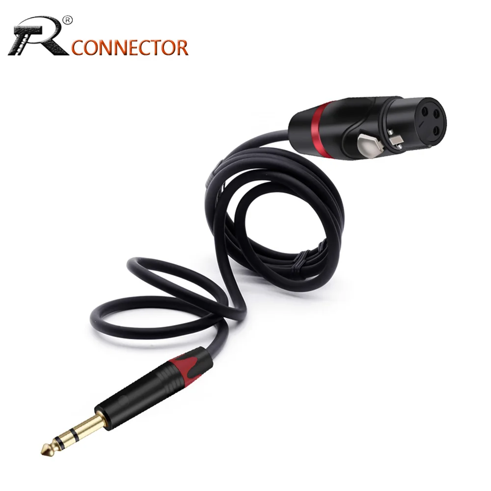 Позолоченный стерео-разъем 6,35 мм, штекер-штекер XLR, 3 штыря, для сбалансированного микрофона, кабель для соединения, четверть дюйма в XLR, шнур ...
Позолоченный стерео-разъем 6,35 мм, штекер-штекер XLR, 3 штыря, для сбалансированного микрофона, кабель для соединения, четверть дюйма в XLR, шнур ...