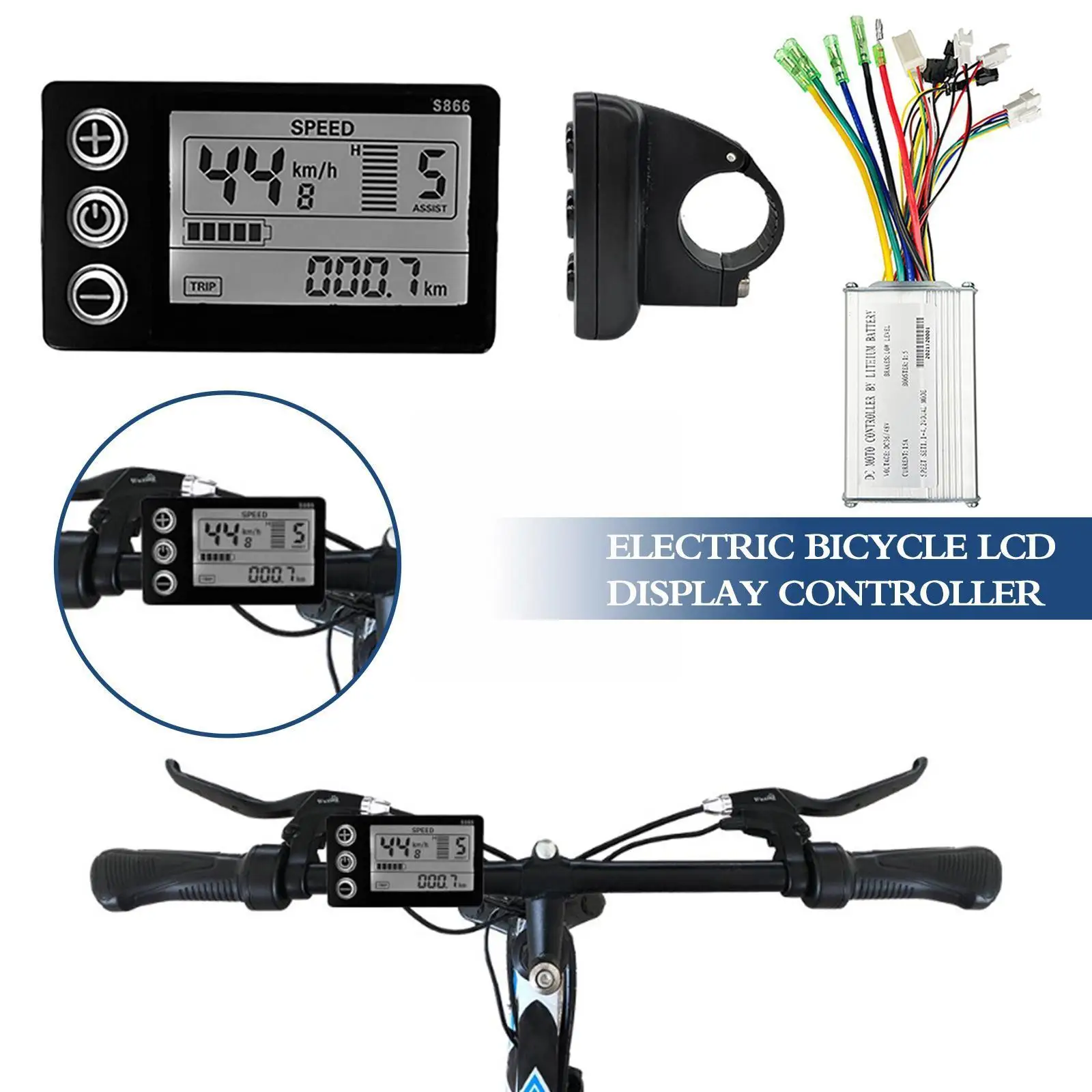 24v/36v/48v/60v Ebike Lcd Display Panel S866 With Bldc Electric Controller Speed Scooter Brushless E-bike Driver W9m3
24v/36v/48v/60v Ebike Lcd Display Panel S866 With Bldc Electric Controller Speed Scooter Brushless E-bike Driver W9m3