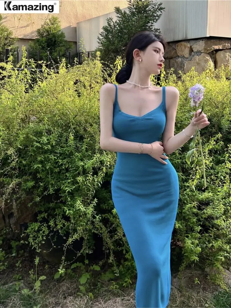 Summer Women Bodycon Strap Knitted Dress 2023 New Sexy Birthday Party Midi Dress Elegant Femme One Piece Clothing
Summer Women Bodycon Strap Knitted Dress 2023 New Sexy Birthday Party Midi Dress Elegant Femme One Piece Clothing