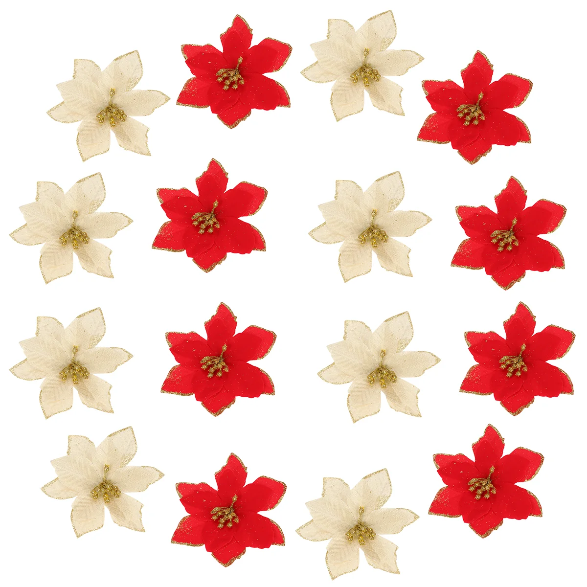 20Pcs Christmas Tree Pendant Glitter Flower Pendant Cloth Flower Outdoor Flowers Red Flower
20Pcs Christmas Tree Pendant Glitter Flower Pendant Cloth Flower Outdoor Flowers Red Flower