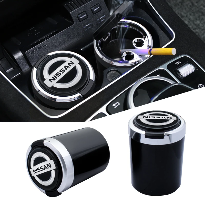 Car Logo LED Ashtray Storage Cup Smokeless Car Ashtray Auto Accessories For Nissan Qashqai j11 j10 Juke X Trail t32 Tiida Leaf
Car Logo LED Ashtray Storage Cup Smokeless Car Ashtray Auto Accessories For Nissan Qashqai j11 j10 Juke X Trail t32 Tiida Leaf