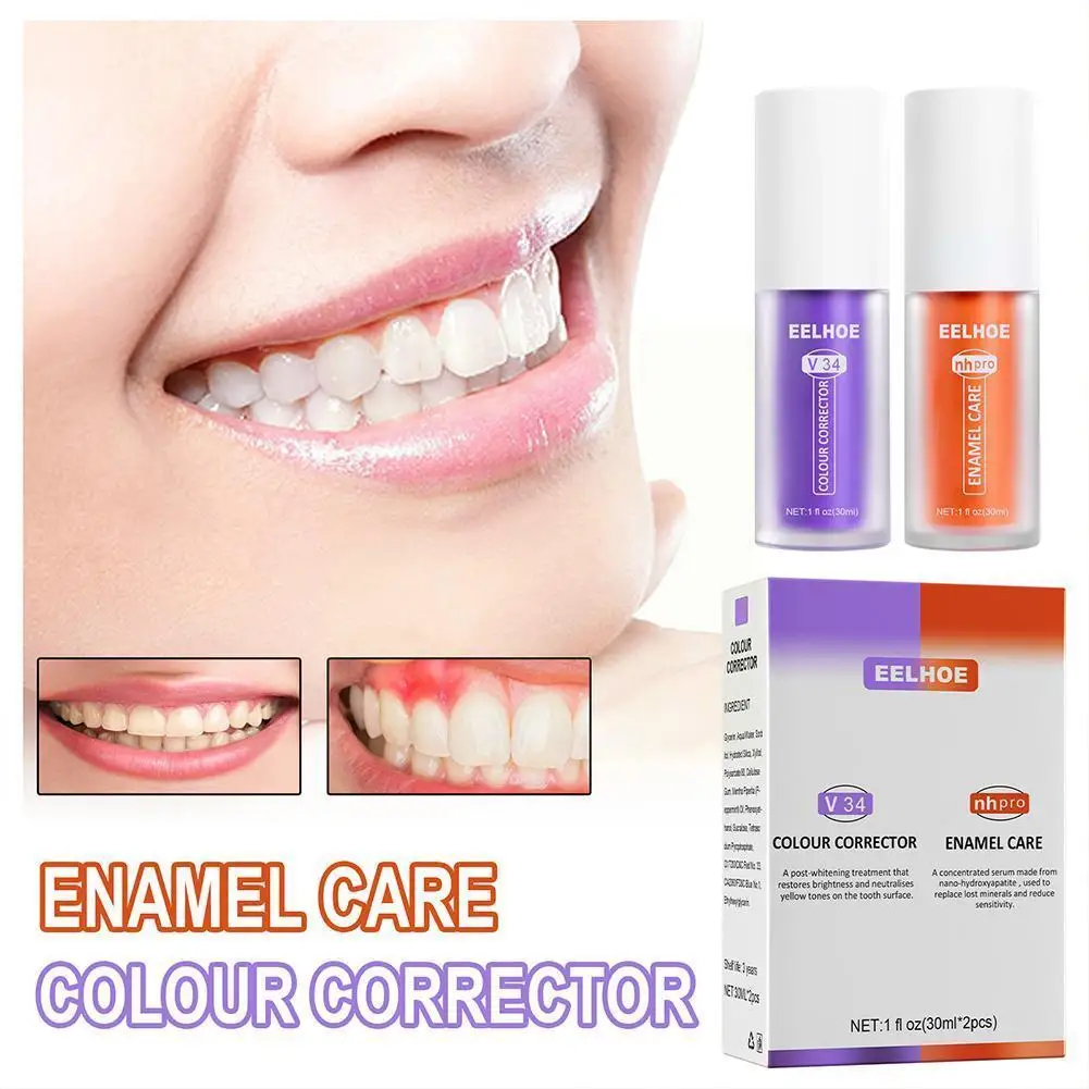 30ml Orange+30ml Purple Fruit Toothpaste Set Enamel Tooth Hygiene Cleaning Stains Dental Freshener Care Removal Whitening T Y6p5
30ml Orange+30ml Purple Fruit Toothpaste Set Enamel Tooth Hygiene Cleaning Stains Dental Freshener Care Removal Whitening T Y6p5