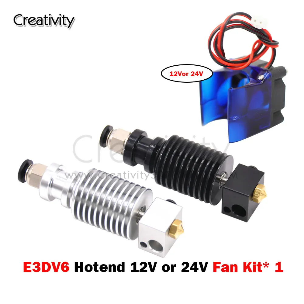 3D Printer Parts High Temperature Version E3D V6 Hotend J-head 0.4/1.75MM Nozzle Remote Extruder Accessories 12V 24V
3D Printer Parts High Temperature Version E3D V6 Hotend J-head 0.4/1.75MM Nozzle Remote Extruder Accessories 12V 24V