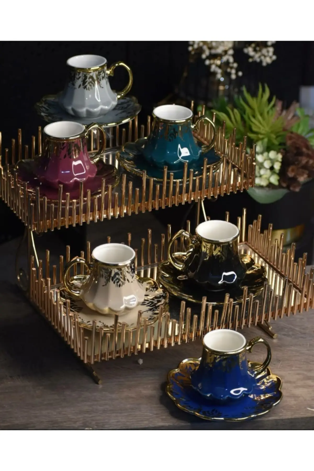Amazing Turkish Greek Arabic Coffee & Espresso Cup Set Acar 6 Gilded Porcelain Luxury 6 Color Coffee Cup Set
Amazing Turkish Greek Arabic Coffee & Espresso Cup Set Acar 6 Gilded Porcelain Luxury 6 Color Coffee Cup Set