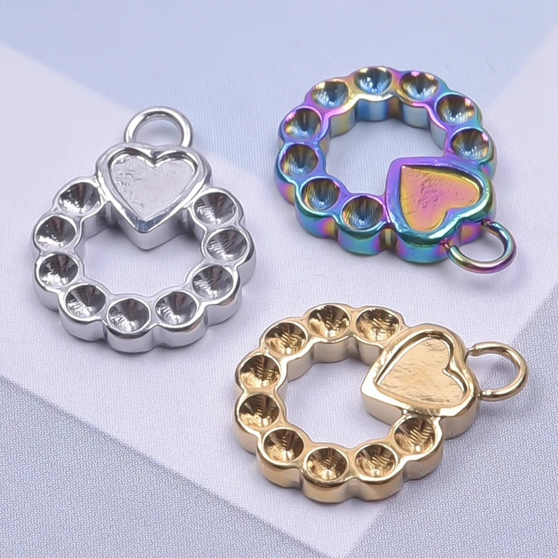 10pcs Stainless Steel Charms Circular Shape With Love Pendants Jewelry Necklace Bracelet Making Supplies DIY Metal Accessories
10pcs Stainless Steel Charms Circular Shape With Love Pendants Jewelry Necklace Bracelet Making Supplies DIY Metal Accessories