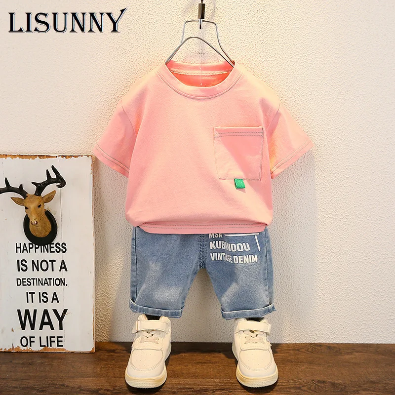 Baby Boys Clothing Sets 2022 Summer Infant Short Sleeve T Shirt Denim Shorts Cartoon Kids Tracksuit Cotton Child Outfits
Baby Boys Clothing Sets 2022 Summer Infant Short Sleeve T Shirt Denim Shorts Cartoon Kids Tracksuit Cotton Child Outfits
