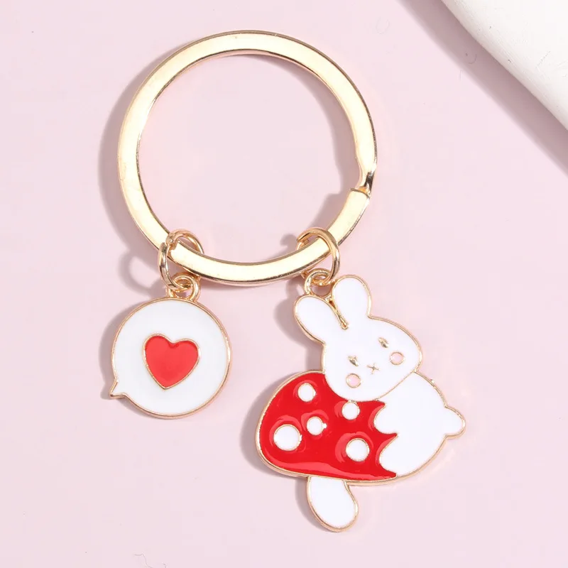Cartoon Metal Rabbit Mushroom Keychain Creative Cat Envelope Keyring Man Car Keychains Women Phone Case Bag Pendant
Cartoon Metal Rabbit Mushroom Keychain Creative Cat Envelope Keyring Man Car Keychains Women Phone Case Bag Pendant