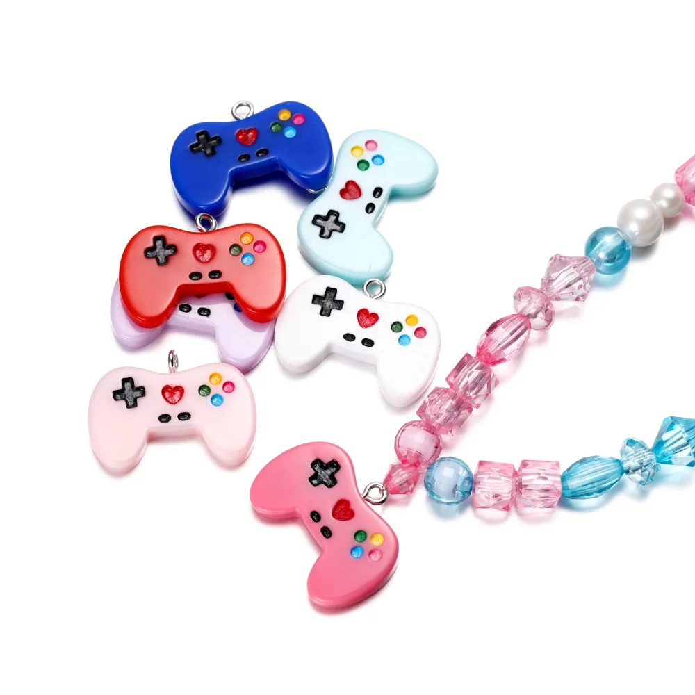 10Pcs/Lot Colorful Small Gamepad Resin Charms Funny Pendants for DIY Keychain Bag Necklace Pendant Jewlery Making Accessories
10Pcs/Lot Colorful Small Gamepad Resin Charms Funny Pendants for DIY Keychain Bag Necklace Pendant Jewlery Making Accessories