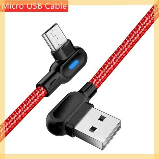90 Degree Elbow Micro USB Type C Light LED Fast Charging Type-C Microusb Charger Data Cables
90 Degree Elbow Micro USB Type C Light LED Fast Charging Type-C Microusb Charger Data Cables