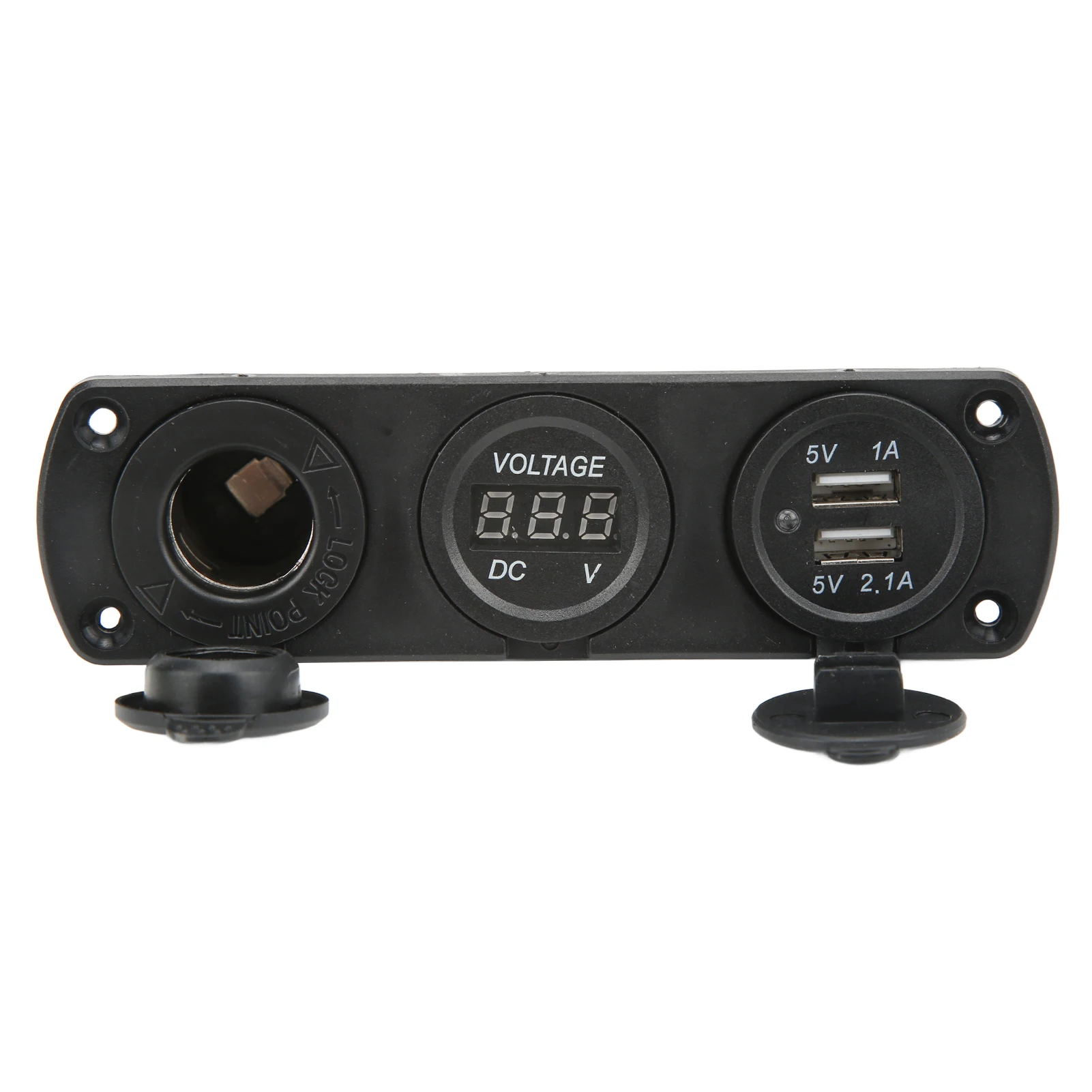3 in 1 Charger Socket Panel Dual USB Outlet Panel Cigarette Socket LED Digital Voltmeter for Truck Marine RV
3 in 1 Charger Socket Panel Dual USB Outlet Panel Cigarette Socket LED Digital Voltmeter for Truck Marine RV