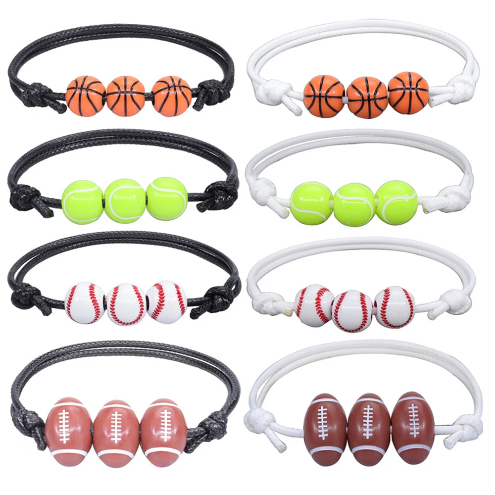 Simple Ball Pendant Bracelet Sports Themed Unisex Adjustable Bracelet Football Basketball Charm Bangle For Women Souvenir Gifts
Simple Ball Pendant Bracelet Sports Themed Unisex Adjustable Bracelet Football Basketball Charm Bangle For Women Souvenir Gifts