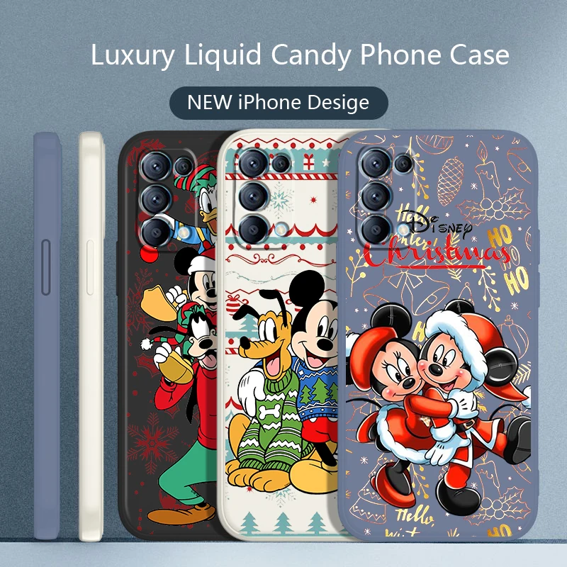 Christmas Anime Mickey Phone Case For OPPO Find X5 X3 X2 neo Pro Lite A5 A9 2020 A96 4G 5G Liquid Rope Candy Color Cover
Christmas Anime Mickey Phone Case For OPPO Find X5 X3 X2 neo Pro Lite A5 A9 2020 A96 4G 5G Liquid Rope Candy Color Cover