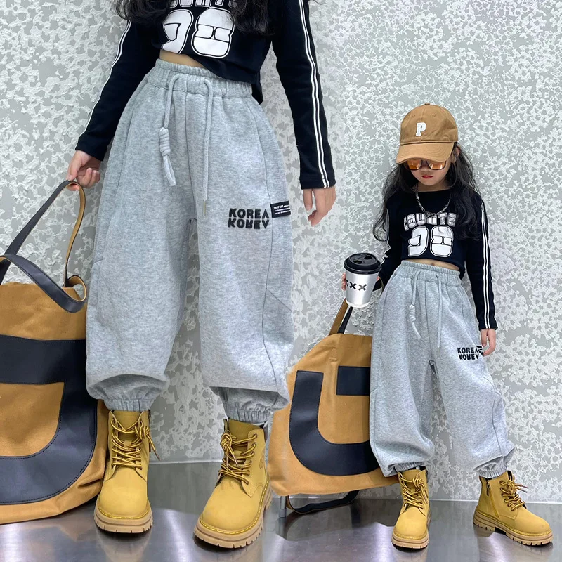 Fashion Teens Clothing Casual Drawstring Trousers Spring Autumn Letter Embossed Sweatpants Kids Clothes for Girls Pants 4-12 Yrs
Fashion Teens Clothing Casual Drawstring Trousers Spring Autumn Letter Embossed Sweatpants Kids Clothes for Girls Pants 4-12 Yrs