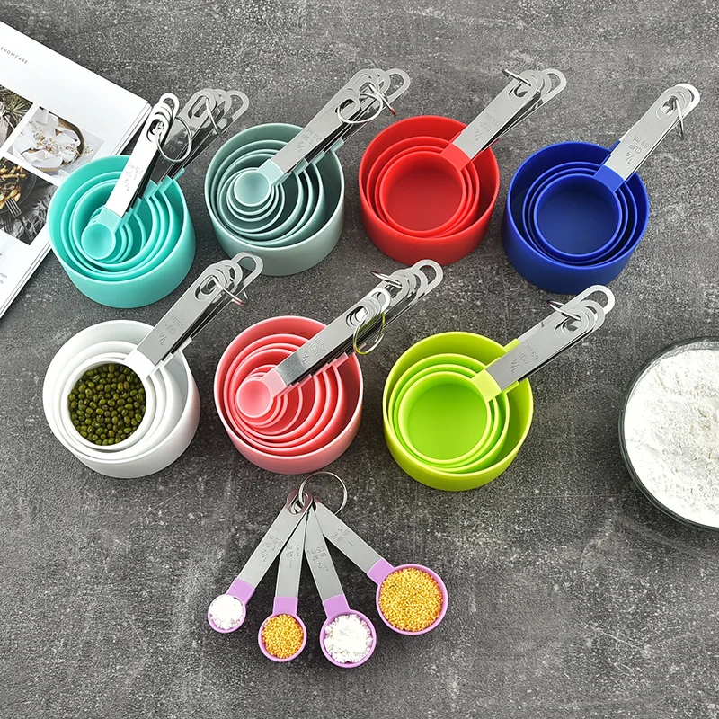4pcs/8pcs Set Cup Spoon Set Measuring Tool DIY Baking Supplies Portable Stackable Combination Solid Color PP Plastic Cup Spoon
4pcs/8pcs Set Cup Spoon Set Measuring Tool DIY Baking Supplies Portable Stackable Combination Solid Color PP Plastic Cup Spoon