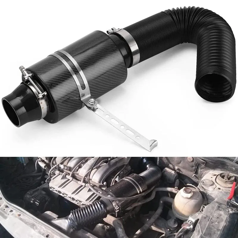 1 Set Universal Car Cold Air Filter Feed Enclosed Intake Induction Pipe Hose Kit 3 inch Carbon Fibre
1 Set Universal Car Cold Air Filter Feed Enclosed Intake Induction Pipe Hose Kit 3 inch Carbon Fibre