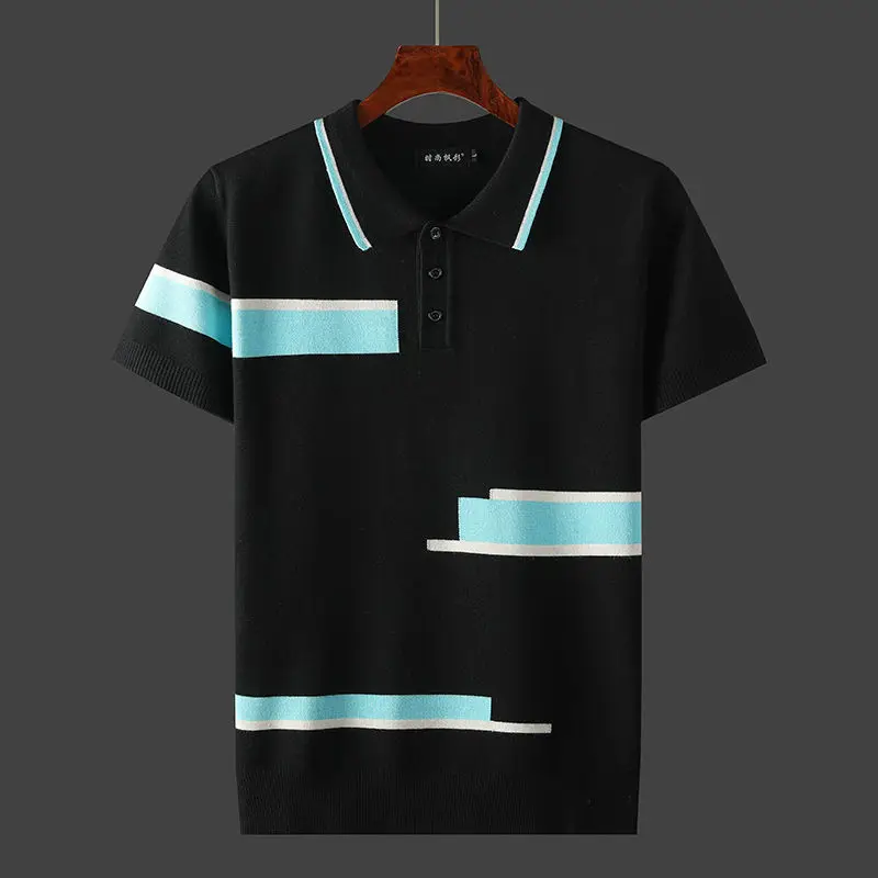 2022 Summer New Fashion Mens Polo Shirts with Short Sleeve Turn Down Collar Casual Knit Tops Fashions Men Slim Fit Clothing Q56
2022 Summer New Fashion Mens Polo Shirts with Short Sleeve Turn Down Collar Casual Knit Tops Fashions Men Slim Fit Clothing Q56