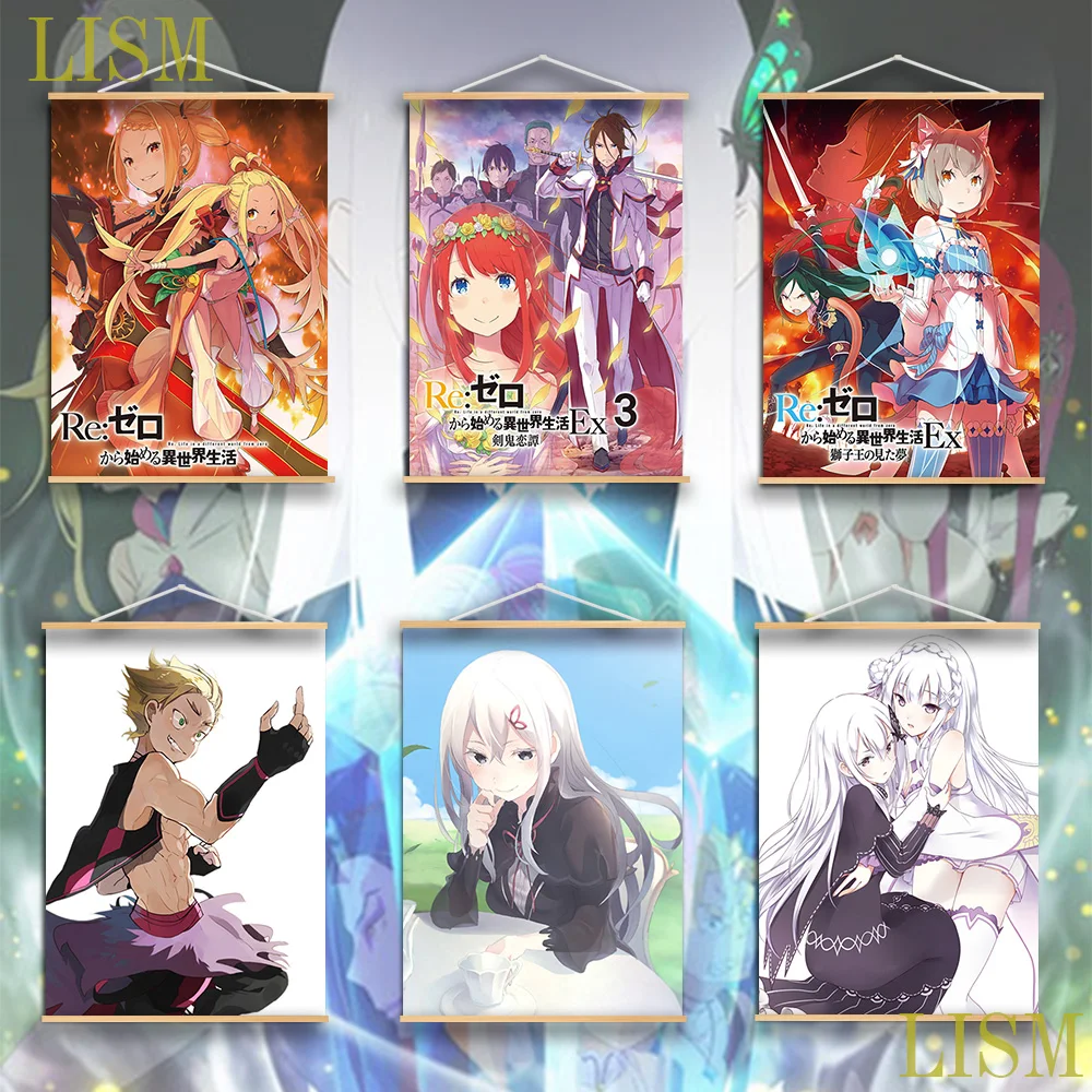 Аниме «Re Zero kara Hajimeru Isekai Seikatsu», сезон 2, настенный постер с мангой для девушек, свиток из массива дерева с рисунком на холсте
Аниме «Re Zero kara Hajimeru Isekai Seikatsu», сезон 2, настенный постер с мангой для девушек, свиток из массива дерева с рисунком на холсте