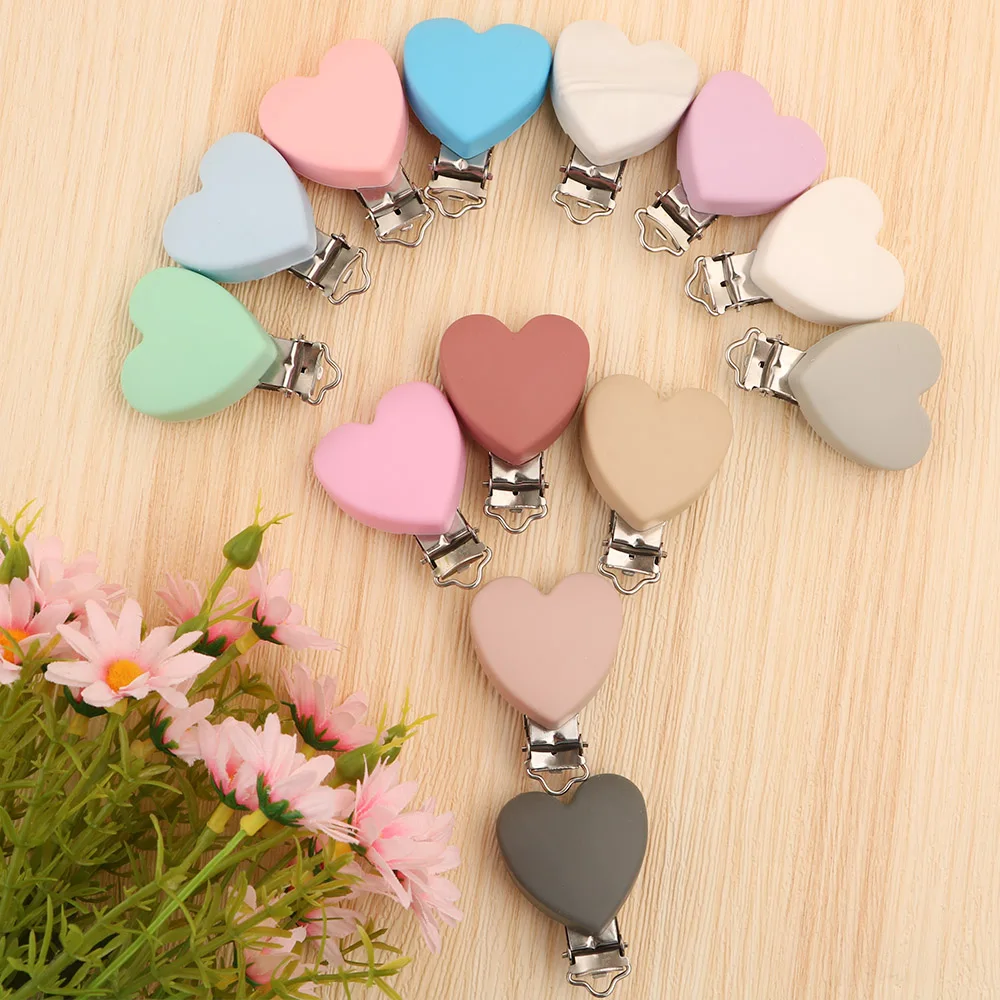 Kovict Heart Shaped 3pcs Pacifier Clips Silicone Baby Nippe Holder Clip Non-toxic Nipple Clasps Pacifier Chain Silicone Rodent
Kovict Heart Shaped 3pcs Pacifier Clips Silicone Baby Nippe Holder Clip Non-toxic Nipple Clasps Pacifier Chain Silicone Rodent