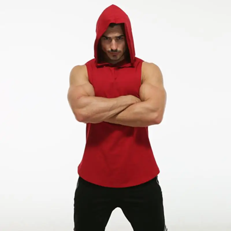 Men's Fitness Vest Solid Bodybuilding Singlets Workout Tanktop Cotton Sleeveless Shirts Men Summer Vest Men Gym Hooded Tank Top
Men's Fitness Vest Solid Bodybuilding Singlets Workout Tanktop Cotton Sleeveless Shirts Men Summer Vest Men Gym Hooded Tank Top