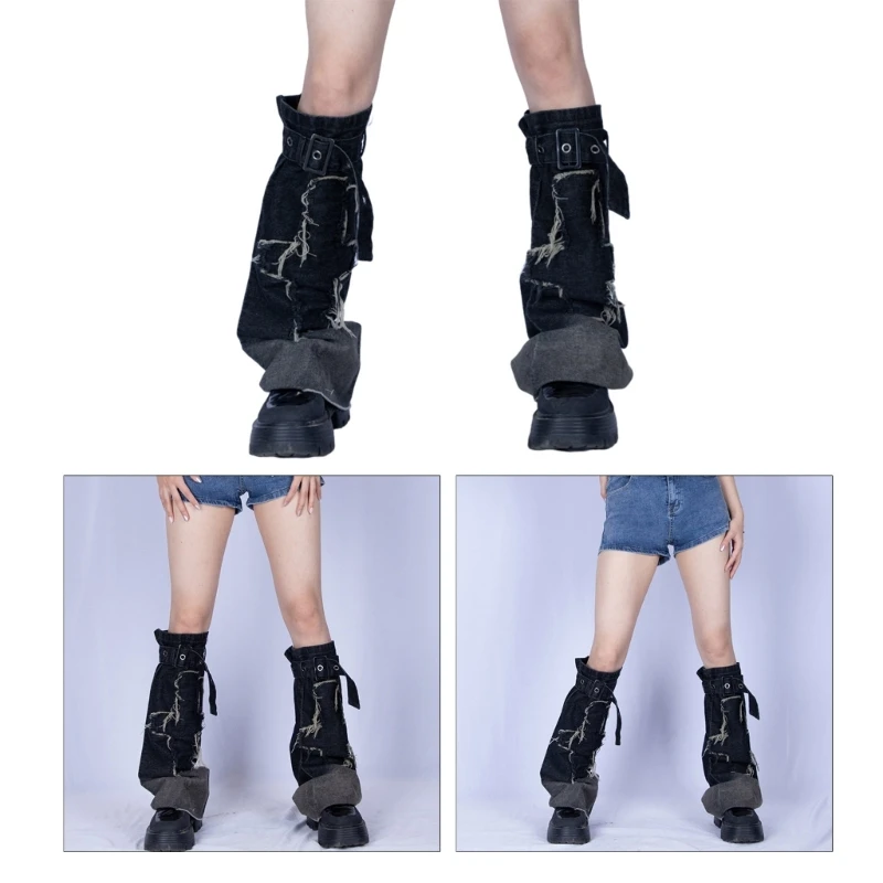 Women Crosses Denims Leg Warmers Jeans Long Leg Cover Gothic Punk Loose High Knee Socks Stockings Y2K Streetwear Gifts
Women Crosses Denims Leg Warmers Jeans Long Leg Cover Gothic Punk Loose High Knee Socks Stockings Y2K Streetwear Gifts