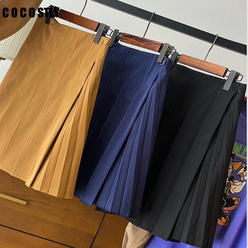Женская плиссированная юбка с завышенной талией, Повседневная Милая Черная трапециевидная мини-юбка для девочек, Y2k, весна-осень 2022
Женская плиссированная юбка с завышенной талией, Повседневная Милая Черная трапециевидная мини-юбка для девочек, Y2k, весна-осень 2022